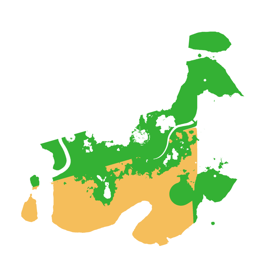 Biome Rust Map: Procedural Map, Size: 3000, Seed: 1206245675