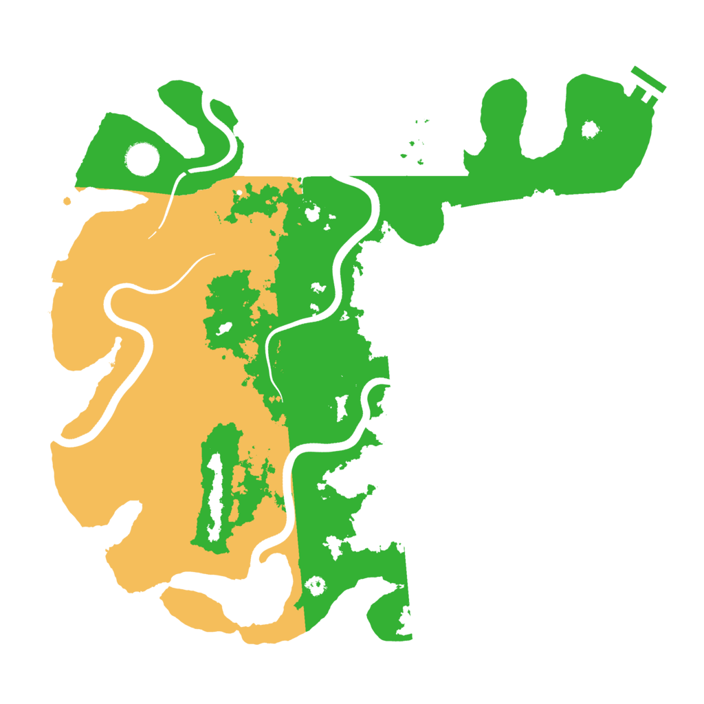 Biome Rust Map: Procedural Map, Size: 3700, Seed: 235920148
