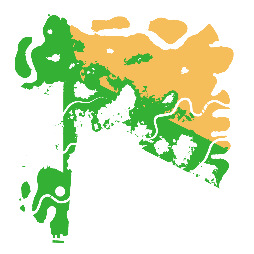 Biome Rust Map: Procedural Map, Size: 4500, Seed: 711223
