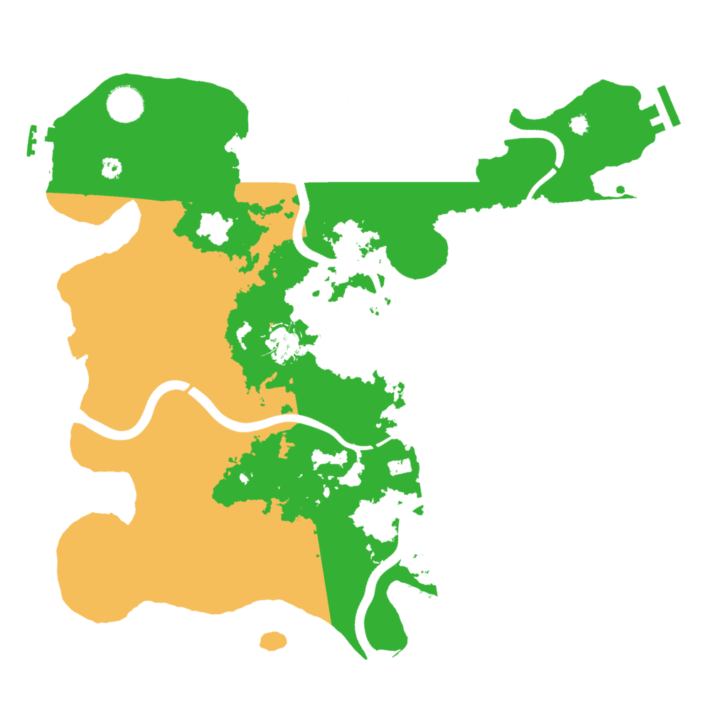 Biome Rust Map: Procedural Map, Size: 3500, Seed: 2146811959