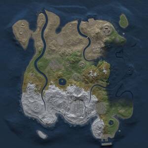 Thumbnail Rust Map: Procedural Map, Size: 3000, Seed: 217278496, 11 Monuments