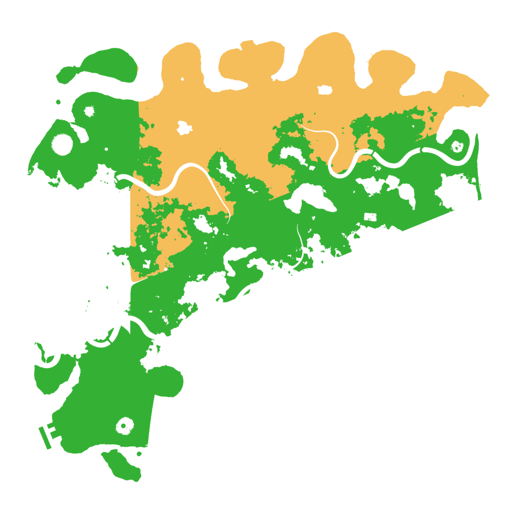Biome Rust Map: Procedural Map, Size: 4500, Seed: 157831222