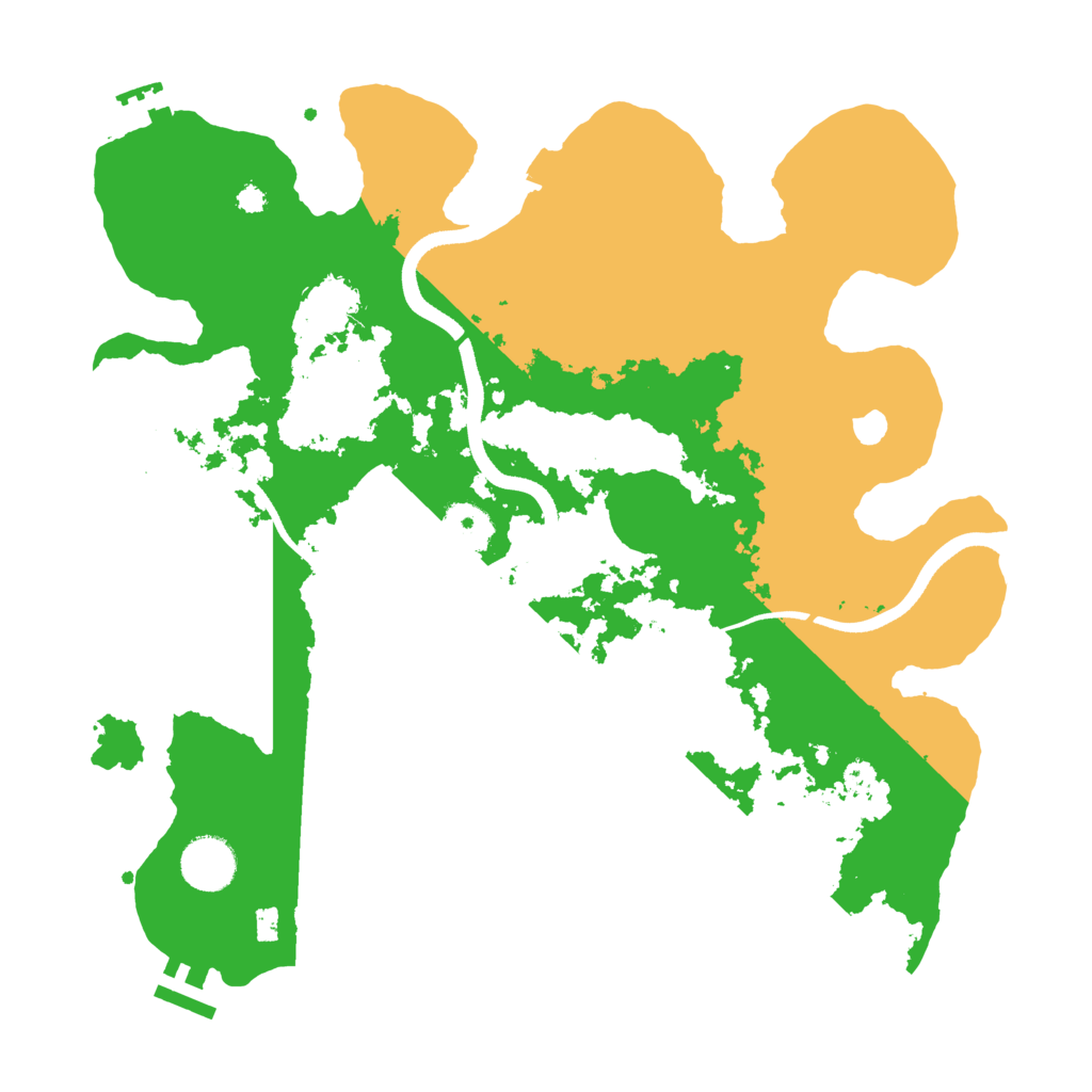 Biome Rust Map: Procedural Map, Size: 3500, Seed: 1151427593
