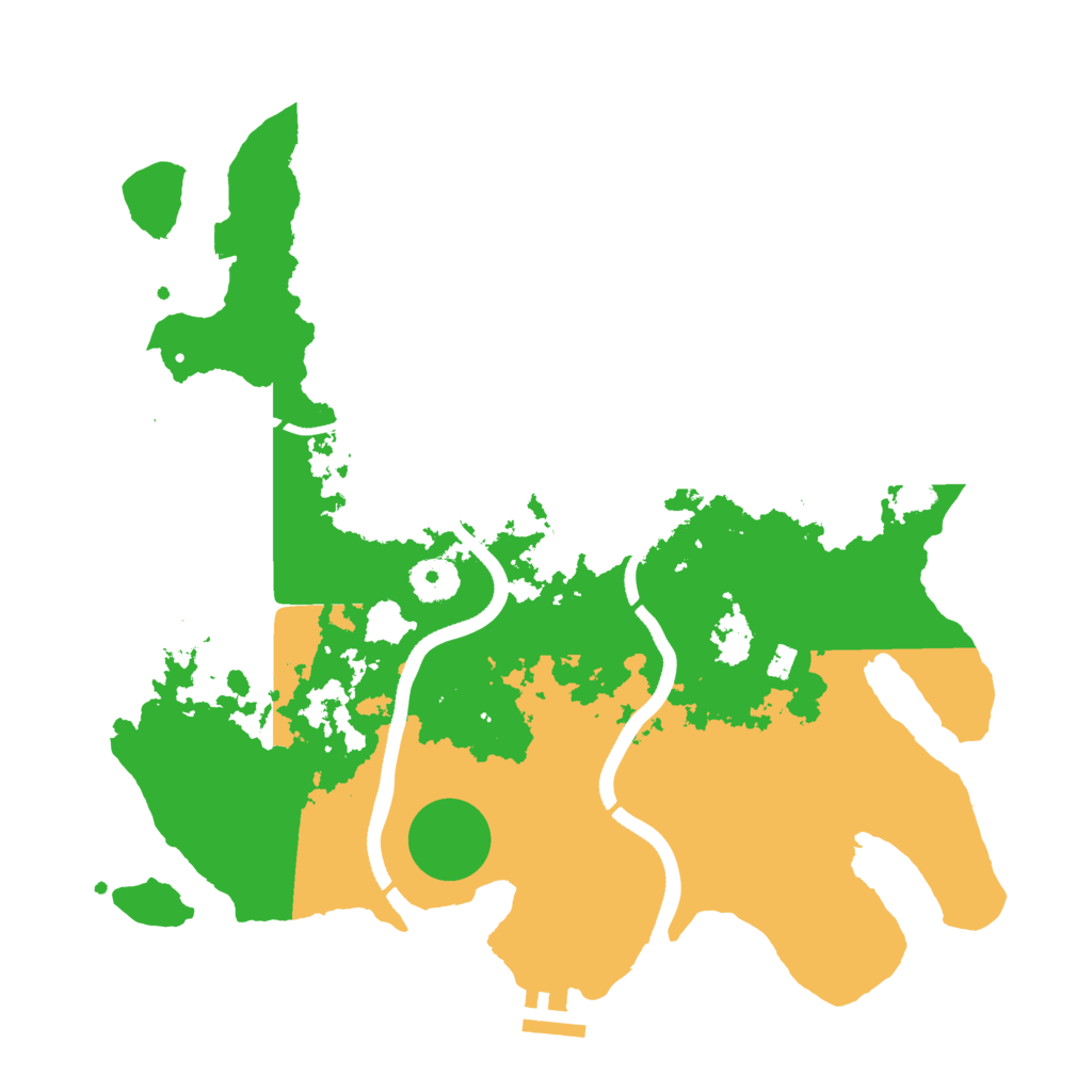 Biome Rust Map: Procedural Map, Size: 3500, Seed: 884659968