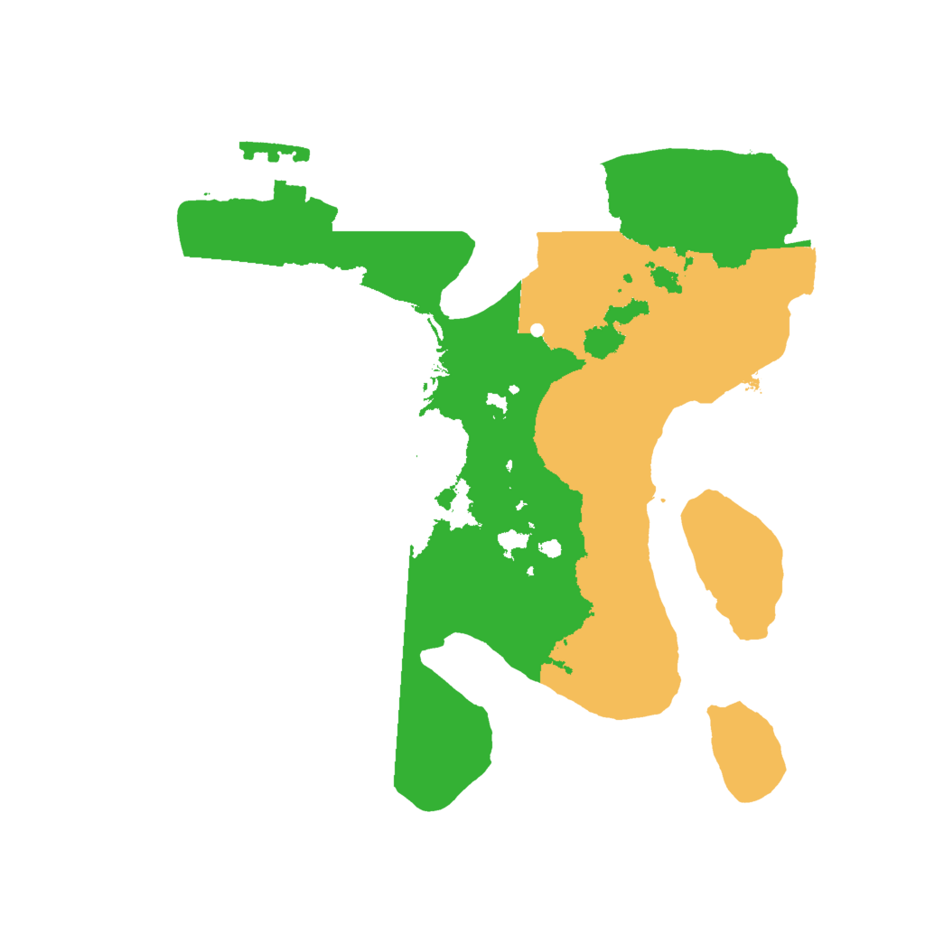 Biome Rust Map: Procedural Map, Size: 2000, Seed: 1434965
