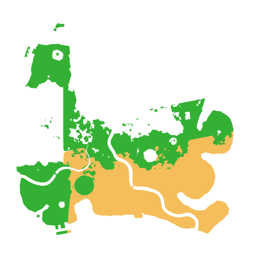 Biome Rust Map: Procedural Map, Size: 3500, Seed: 592875261