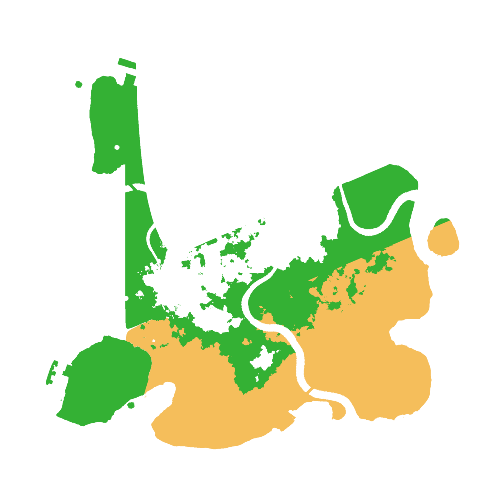 Biome Rust Map: Procedural Map, Size: 3000, Seed: 961694766