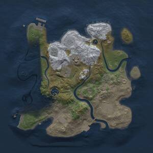 Thumbnail Rust Map: Procedural Map, Size: 3000, Seed: 961694766, 11 Monuments