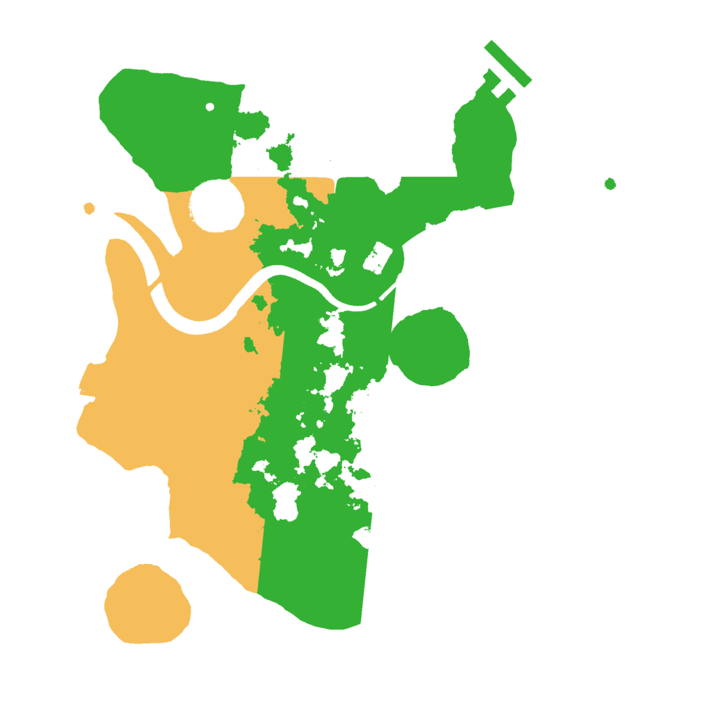 Biome Rust Map: Procedural Map, Size: 2500, Seed: 736241223