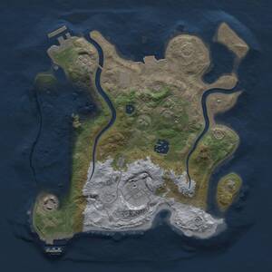 Thumbnail Rust Map: Procedural Map, Size: 2750, Seed: 733041639, 11 Monuments