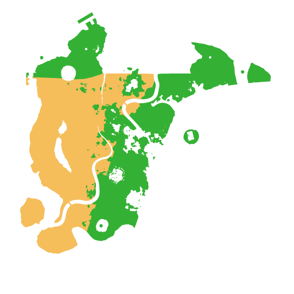 Biome Rust Map: Procedural Map, Size: 3500, Seed: 559209740