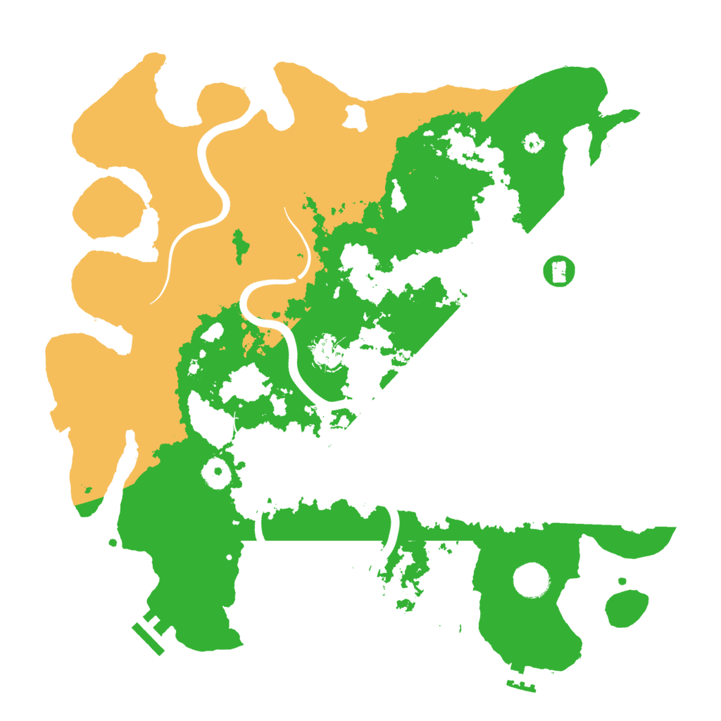 Biome Rust Map: Procedural Map, Size: 3650, Seed: 498371