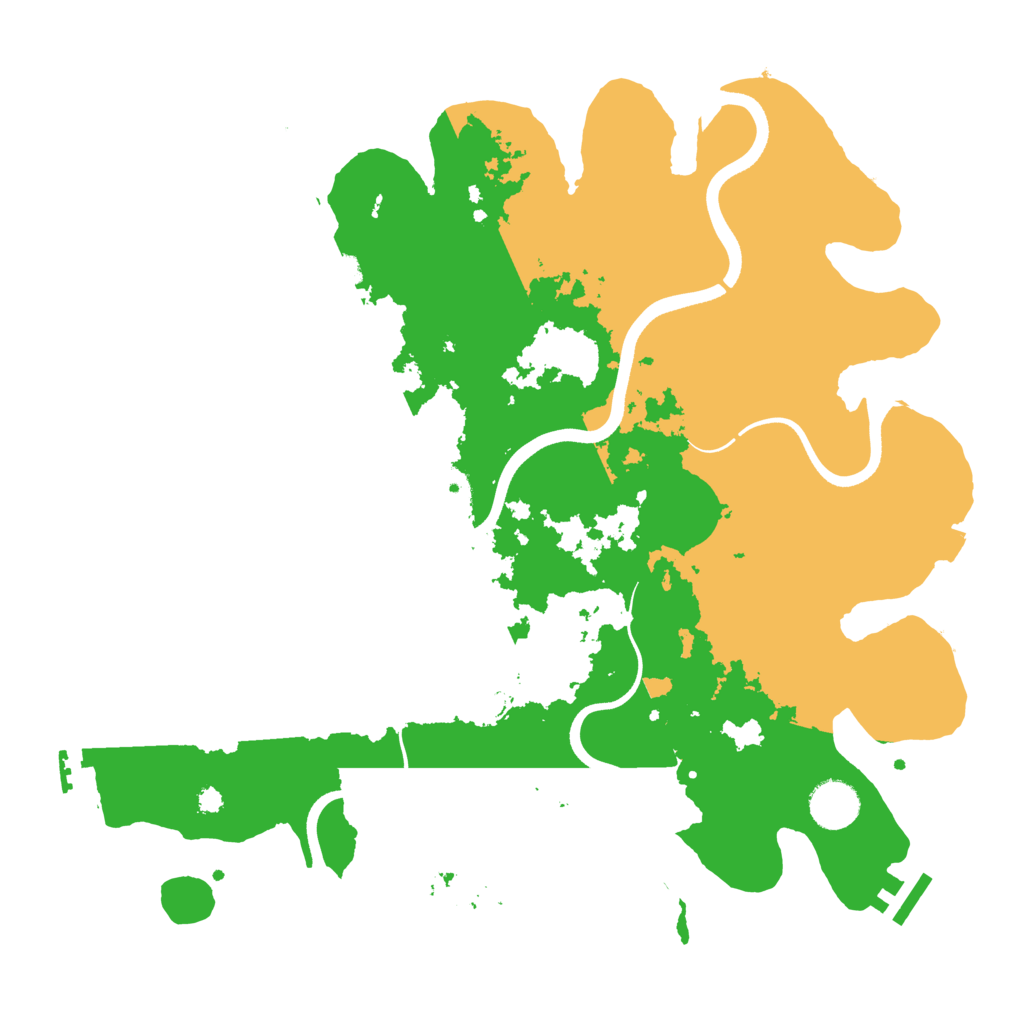 Biome Rust Map: Procedural Map, Size: 3650, Seed: 253136