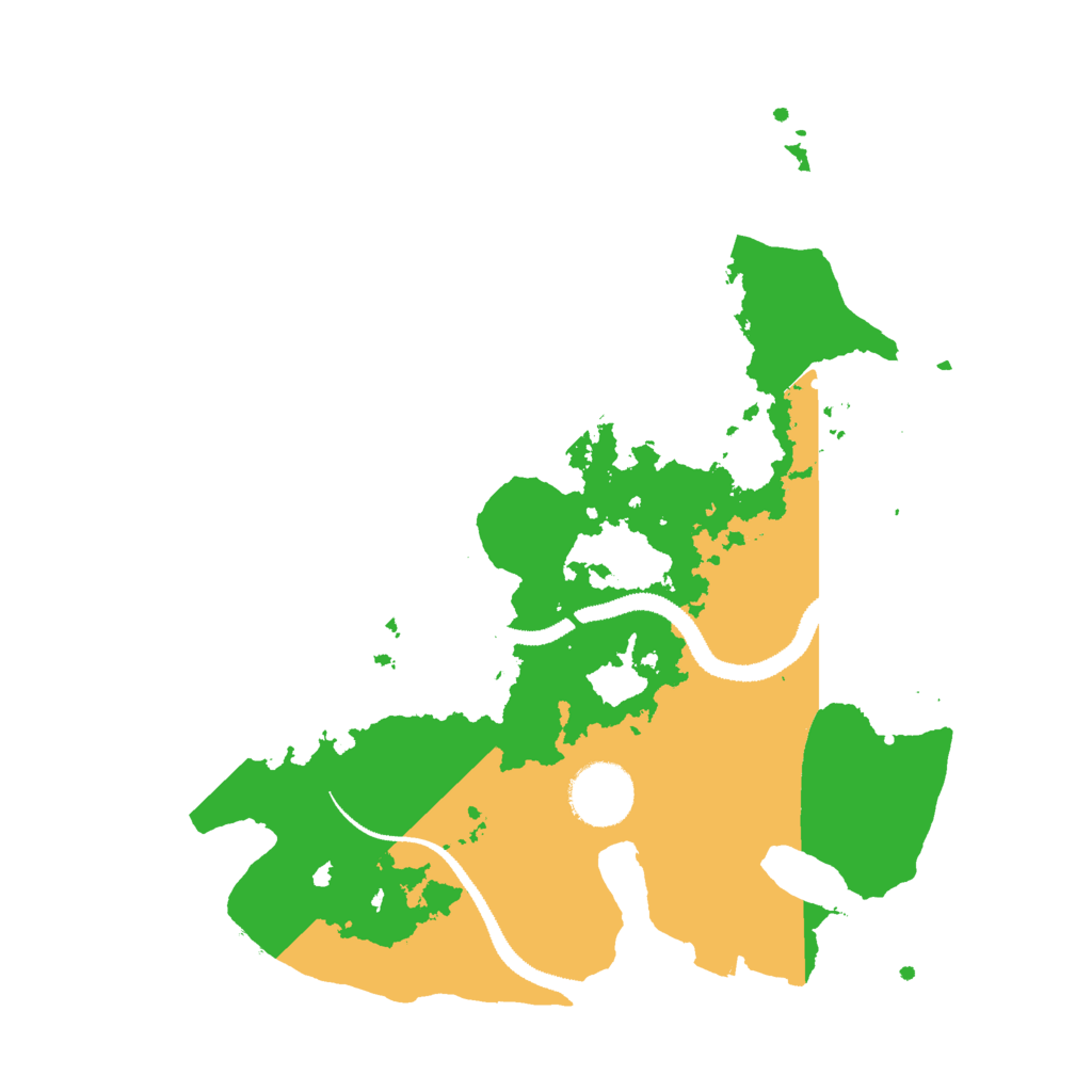 Biome Rust Map: Procedural Map, Size: 3000, Seed: 12343542