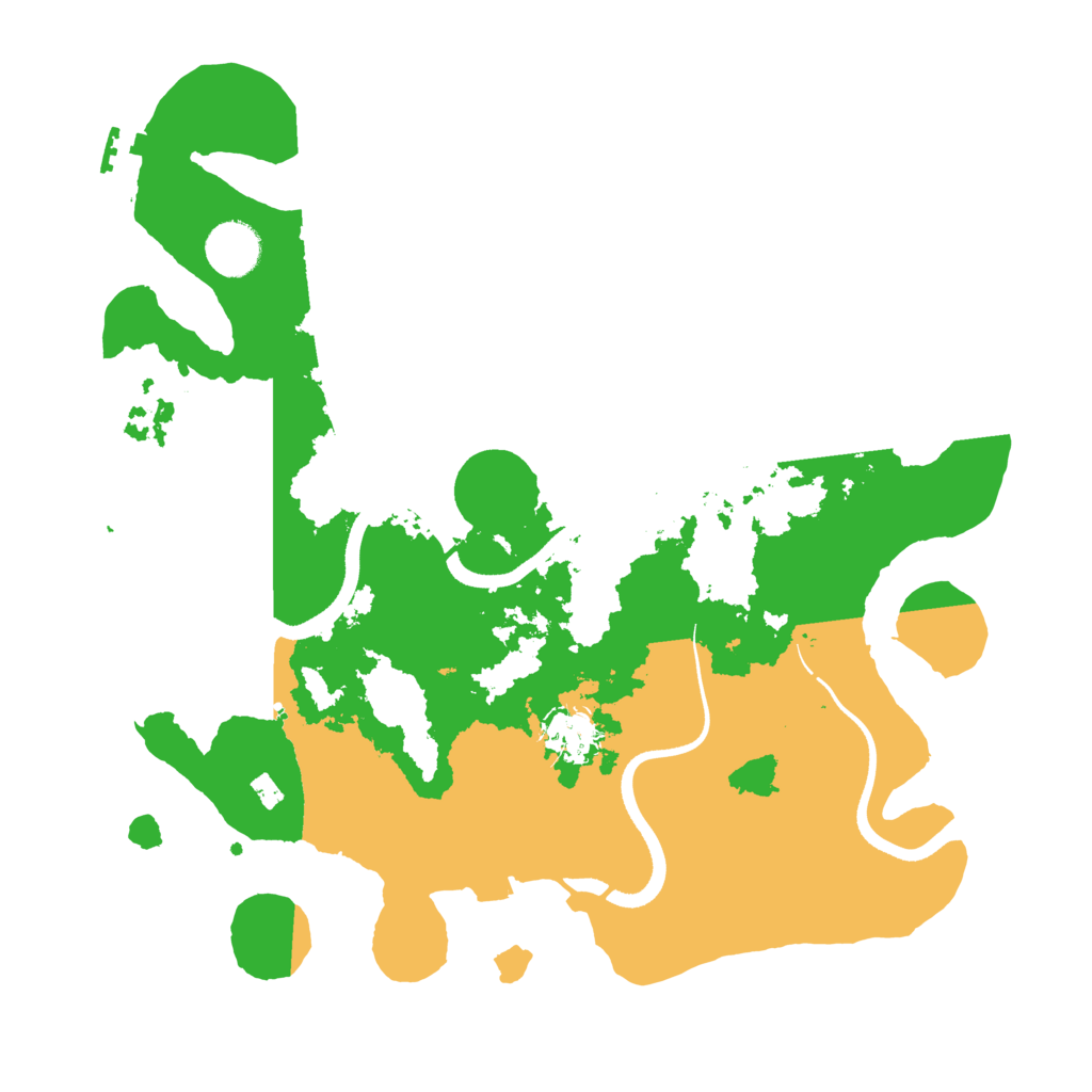 Biome Rust Map: Procedural Map, Size: 3500, Seed: 232381916