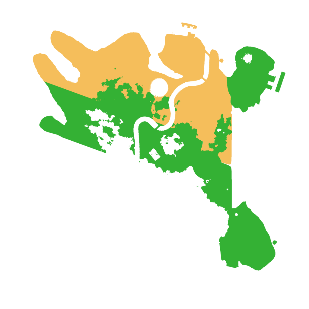Biome Rust Map: Procedural Map, Size: 3000, Seed: 2635
