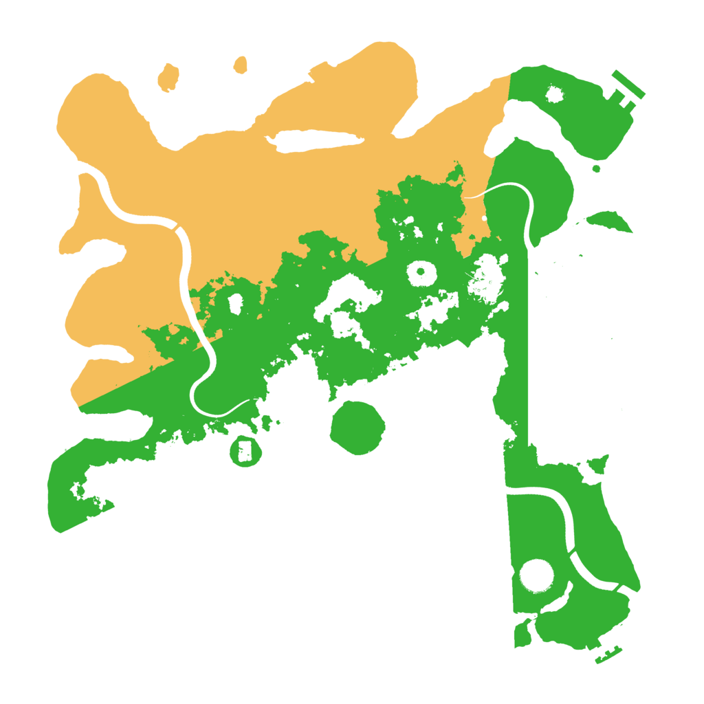 Biome Rust Map: Procedural Map, Size: 3700, Seed: 426741085