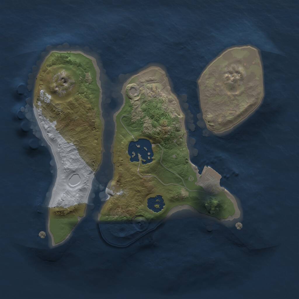 Rust Map: Procedural Map, Size: 1742, Seed: 98151283, 2 Monuments