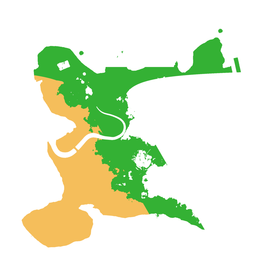 Biome Rust Map: Procedural Map, Size: 2500, Seed: 36891