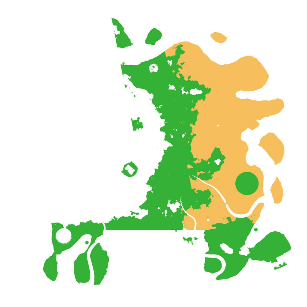 Biome Rust Map: Procedural Map, Size: 3500, Seed: 222782298