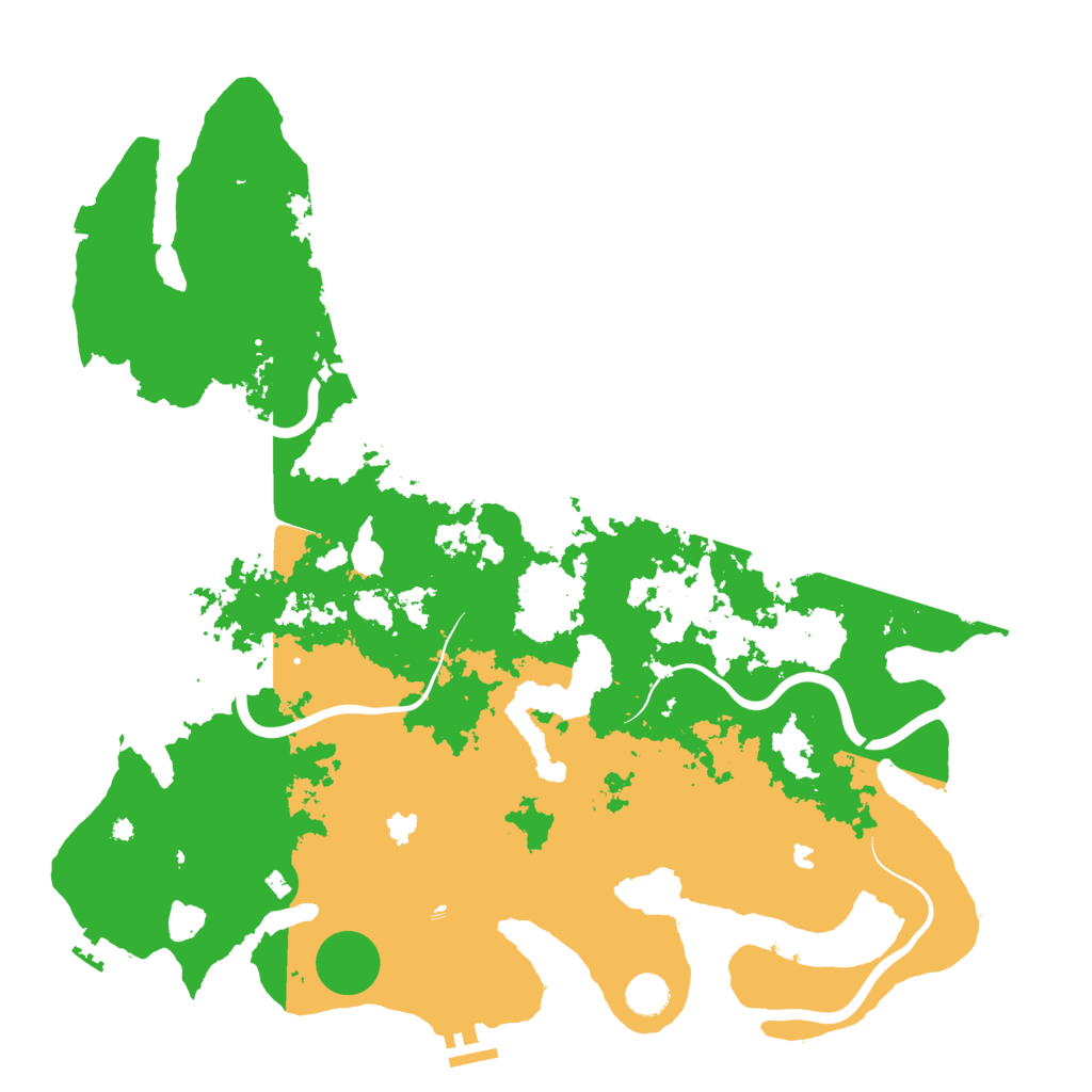 Biome Rust Map: Procedural Map, Size: 4500, Seed: 1140199050