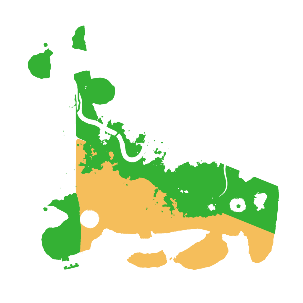 Biome Rust Map: Procedural Map, Size: 3000, Seed: 10125