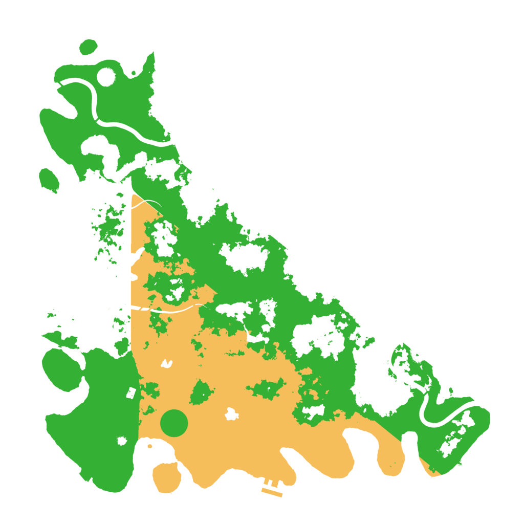 Biome Rust Map: Procedural Map, Size: 5000, Seed: 19910504