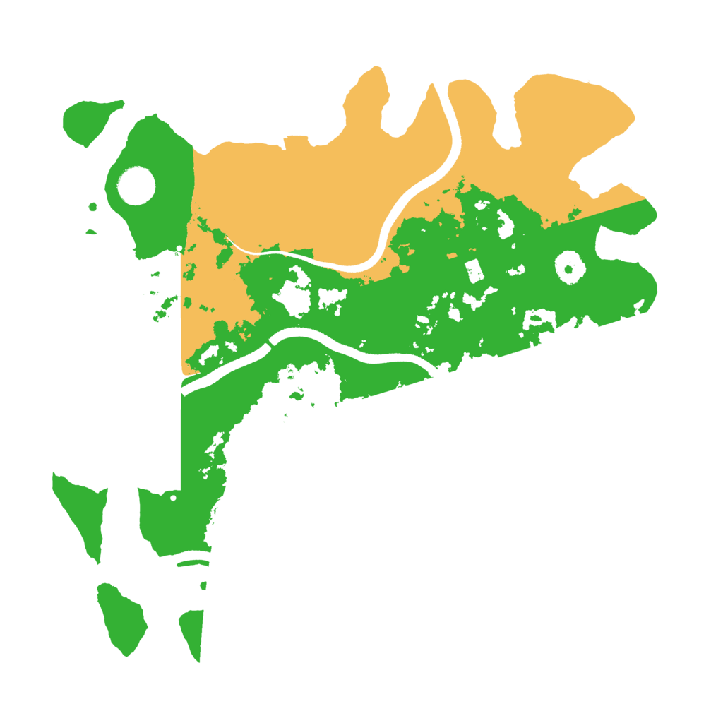 Biome Rust Map: Procedural Map, Size: 3500, Seed: 2503648
