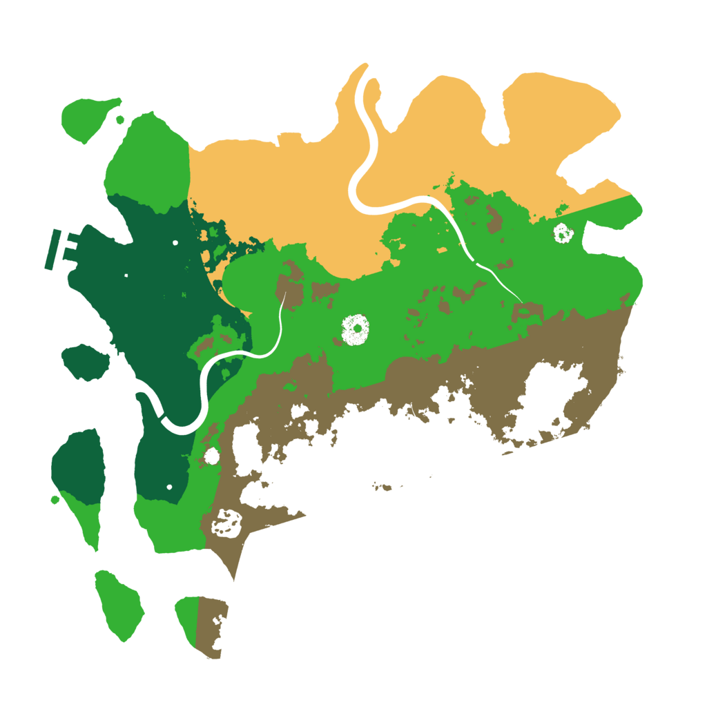 Biome Rust Map: Procedural Map, Size: 3500, Seed: 2503648