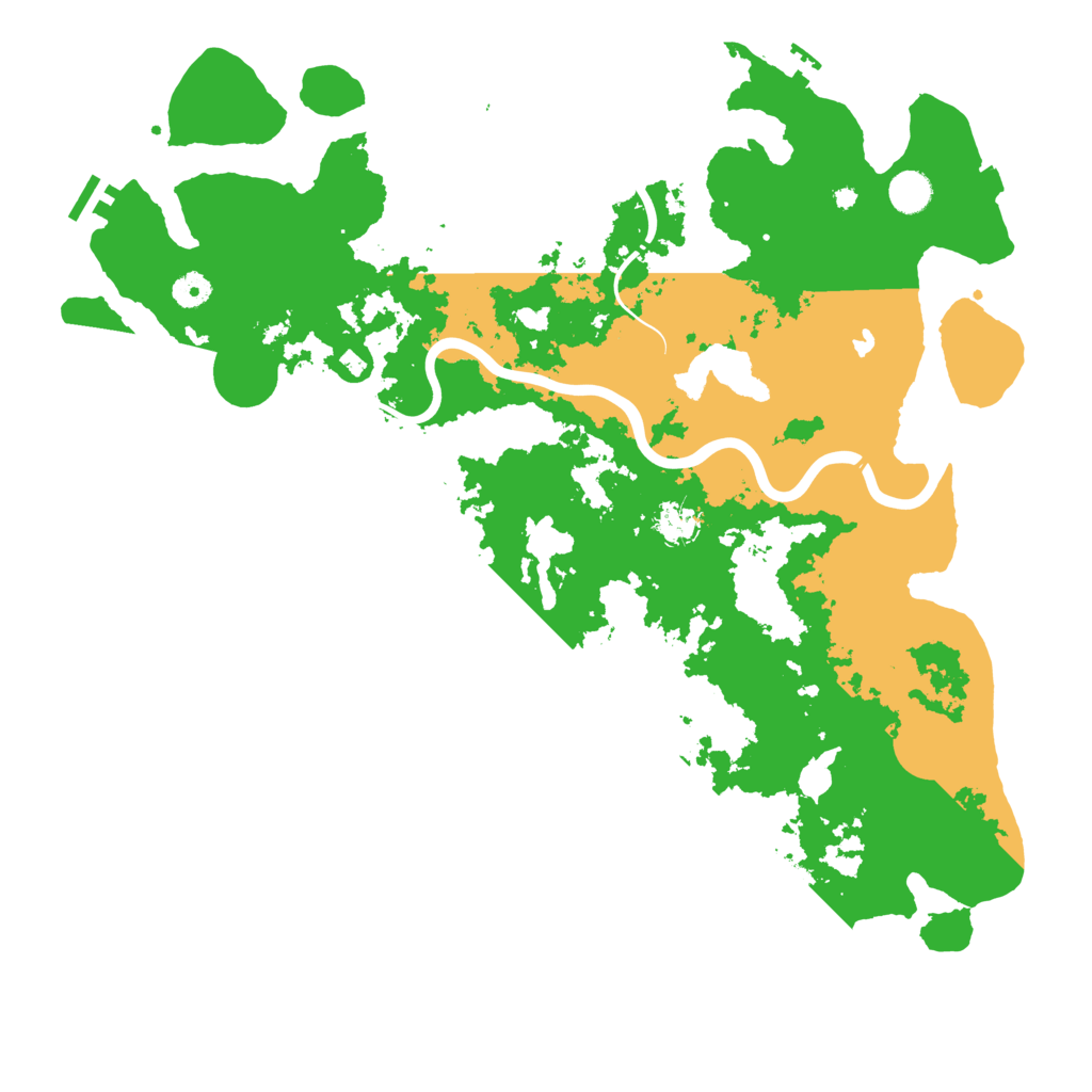 Biome Rust Map: Procedural Map, Size: 4500, Seed: 158501