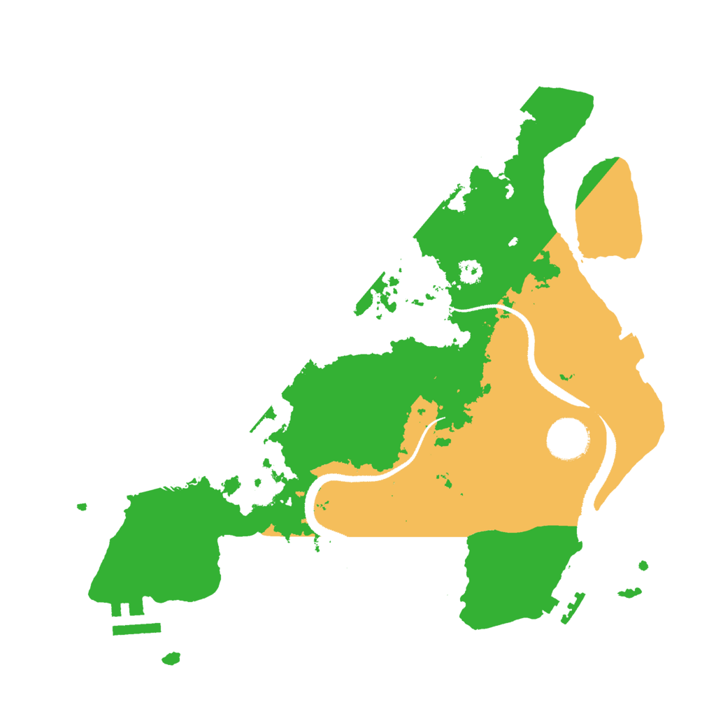 Biome Rust Map: Procedural Map, Size: 3000, Seed: 83191
