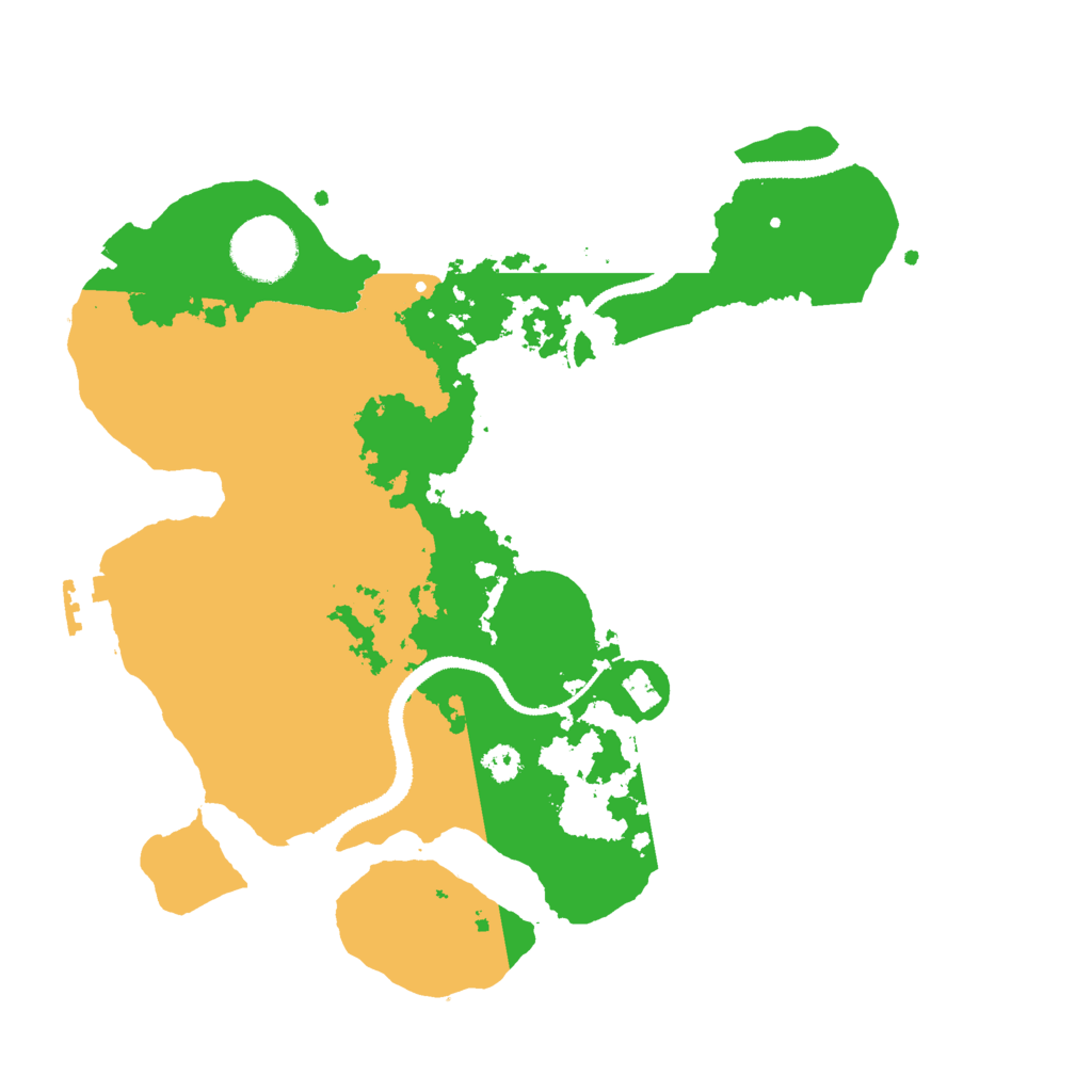 Biome Rust Map: Procedural Map, Size: 3000, Seed: 88224466