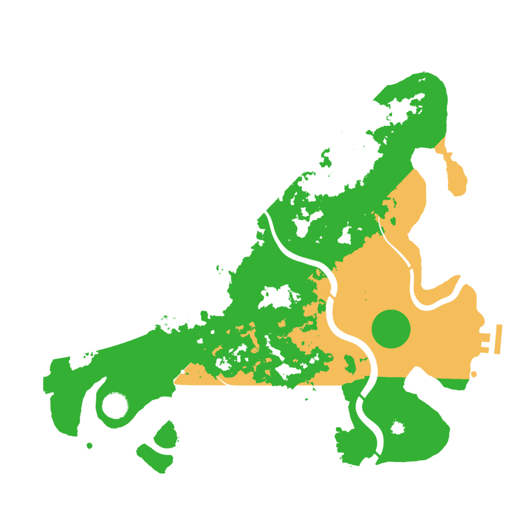 Biome Rust Map: Procedural Map, Size: 3500, Seed: 1832522915