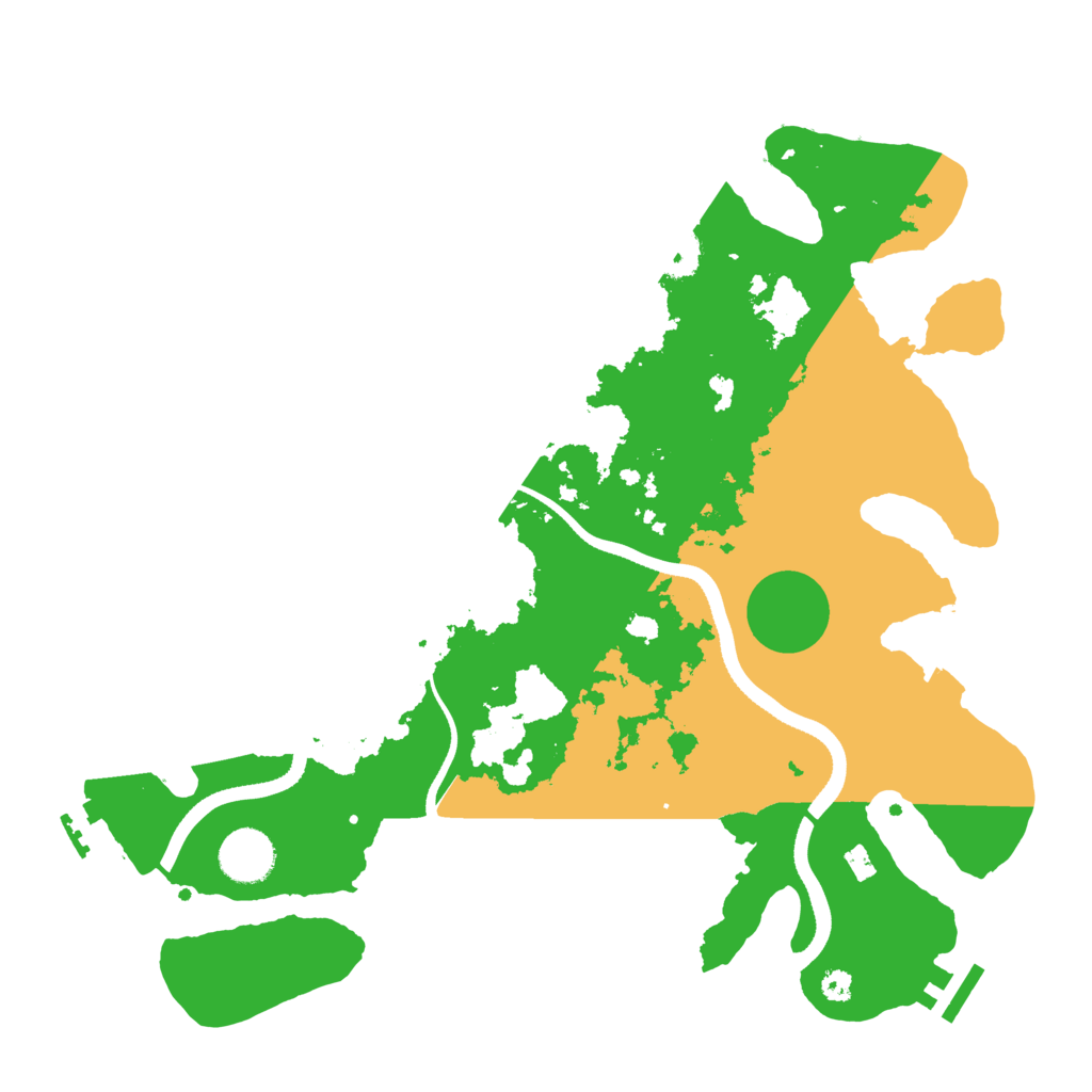 Biome Rust Map: Procedural Map, Size: 3500, Seed: 234786187