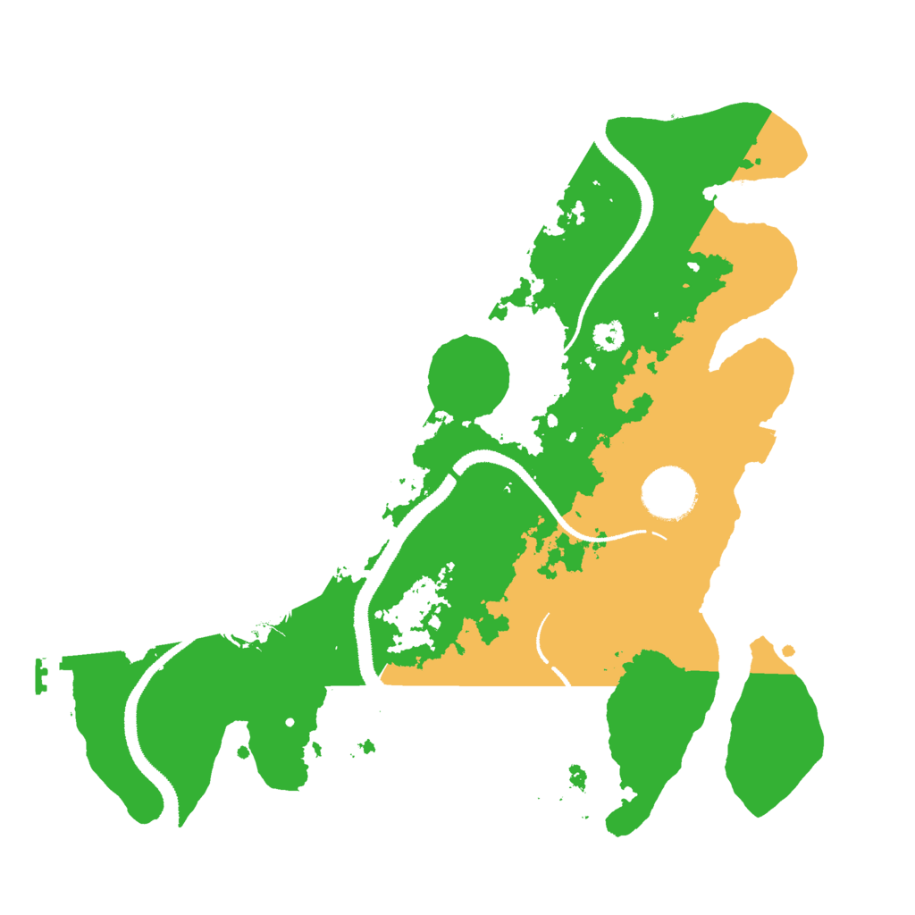 Biome Rust Map: Procedural Map, Size: 3000, Seed: 779804