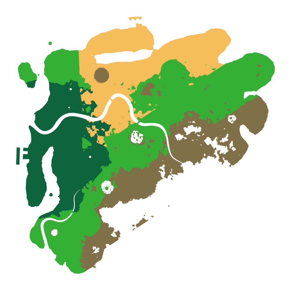 Biome Rust Map: Procedural Map, Size: 3500, Seed: 1459784537