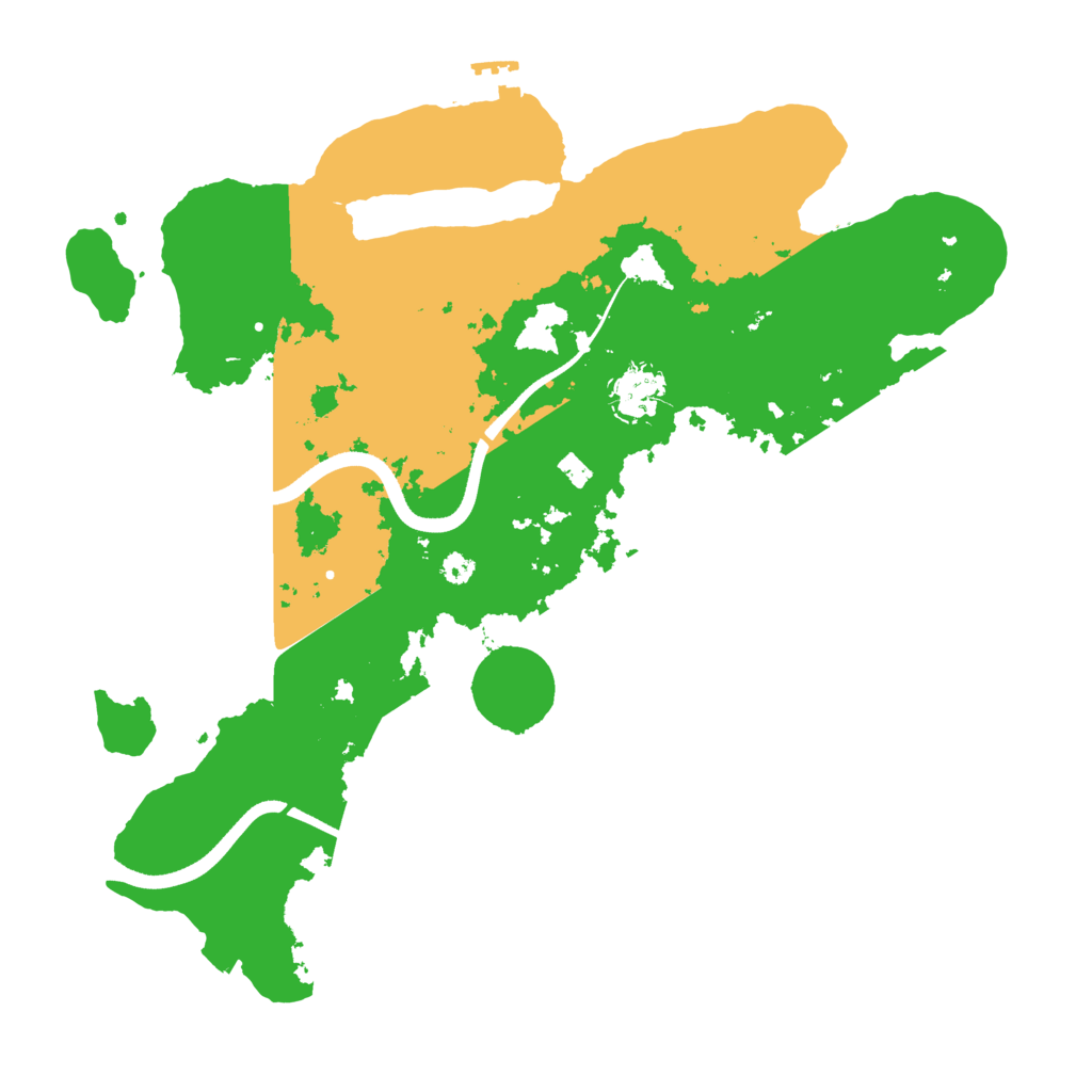 Biome Rust Map: Procedural Map, Size: 3500, Seed: 1459784537