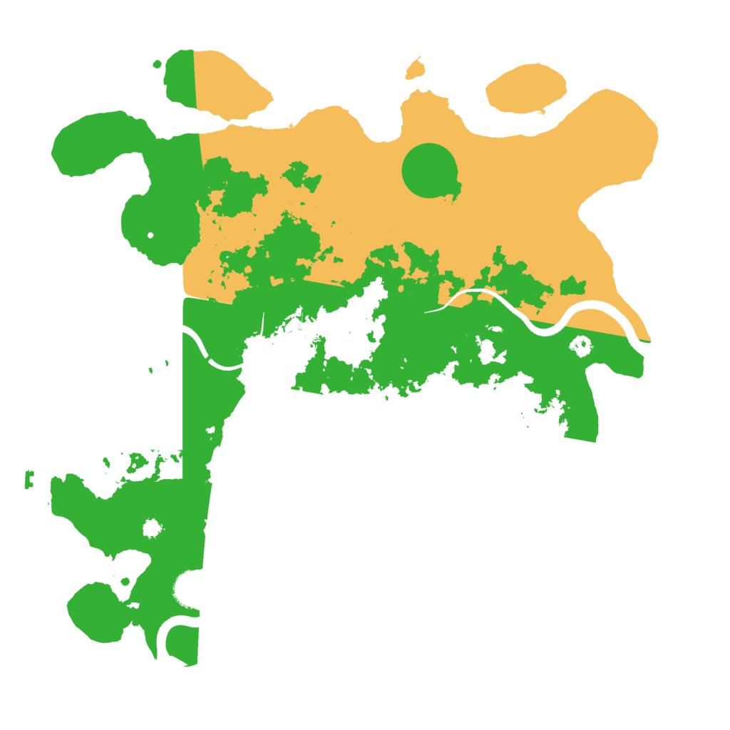 Biome Rust Map: Procedural Map, Size: 3500, Seed: 47587
