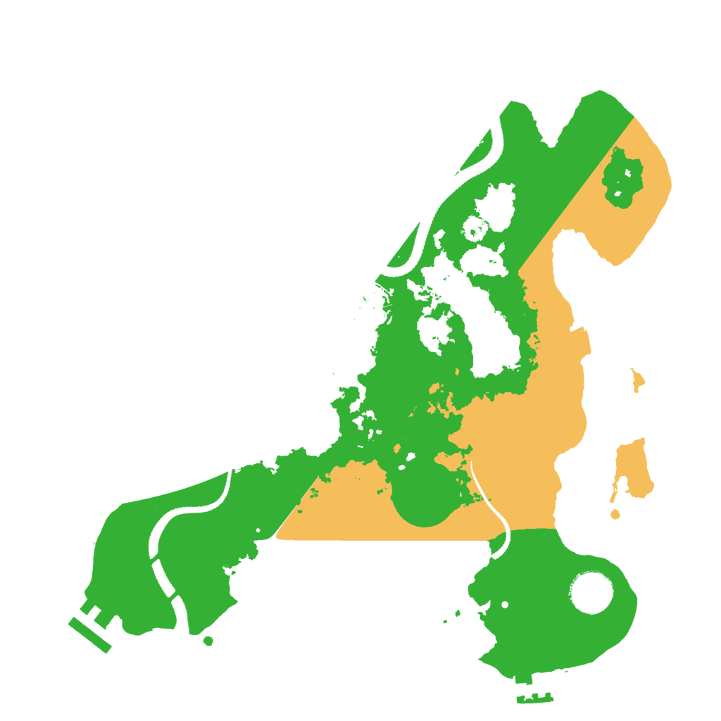 Biome Rust Map: Procedural Map, Size: 3000, Seed: 170498986