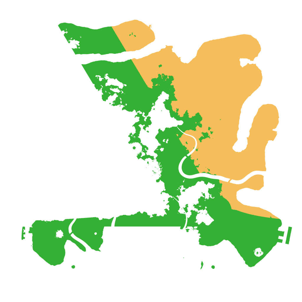 Biome Rust Map: Procedural Map, Size: 3500, Seed: 319764231