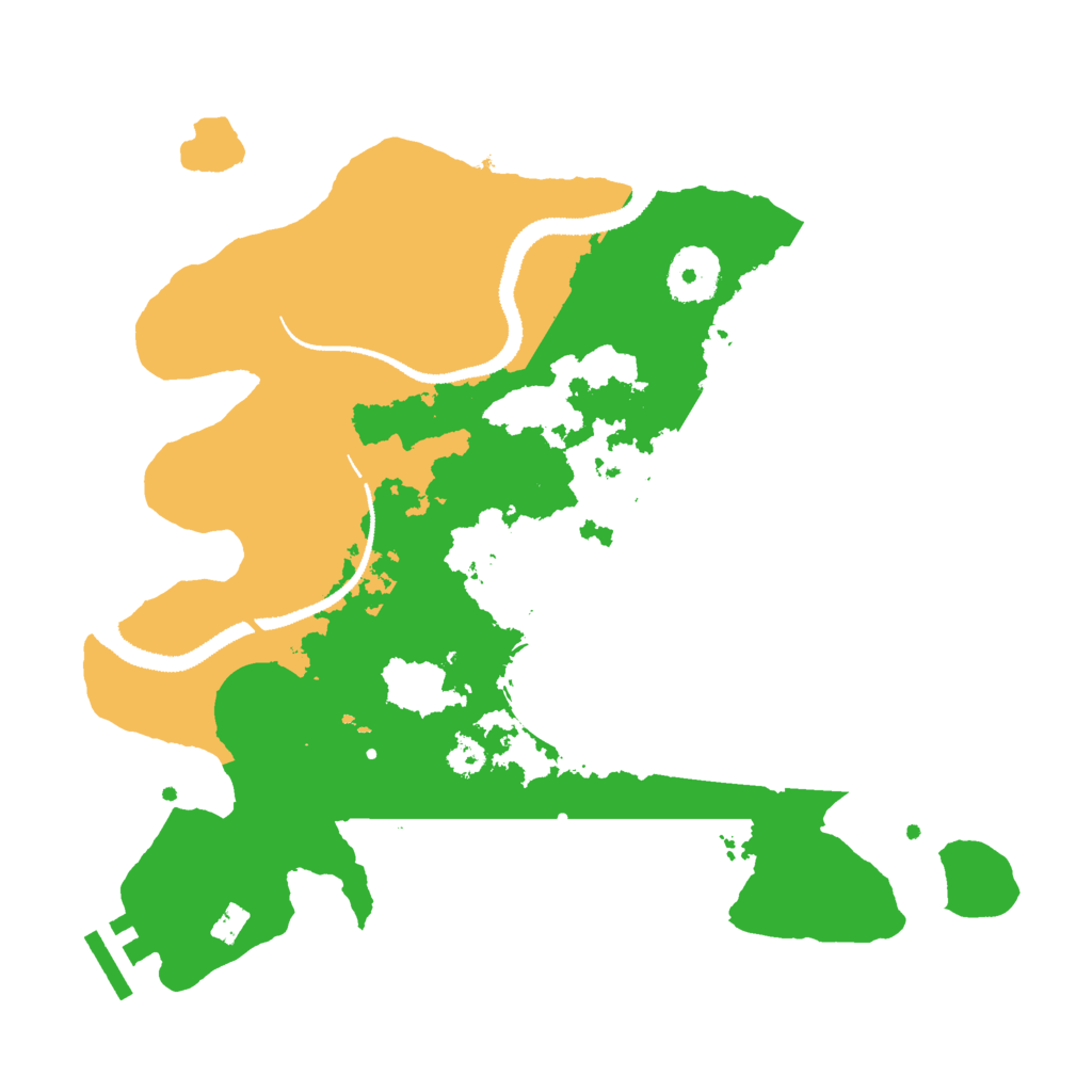Biome Rust Map: Procedural Map, Size: 3000, Seed: 1264799568
