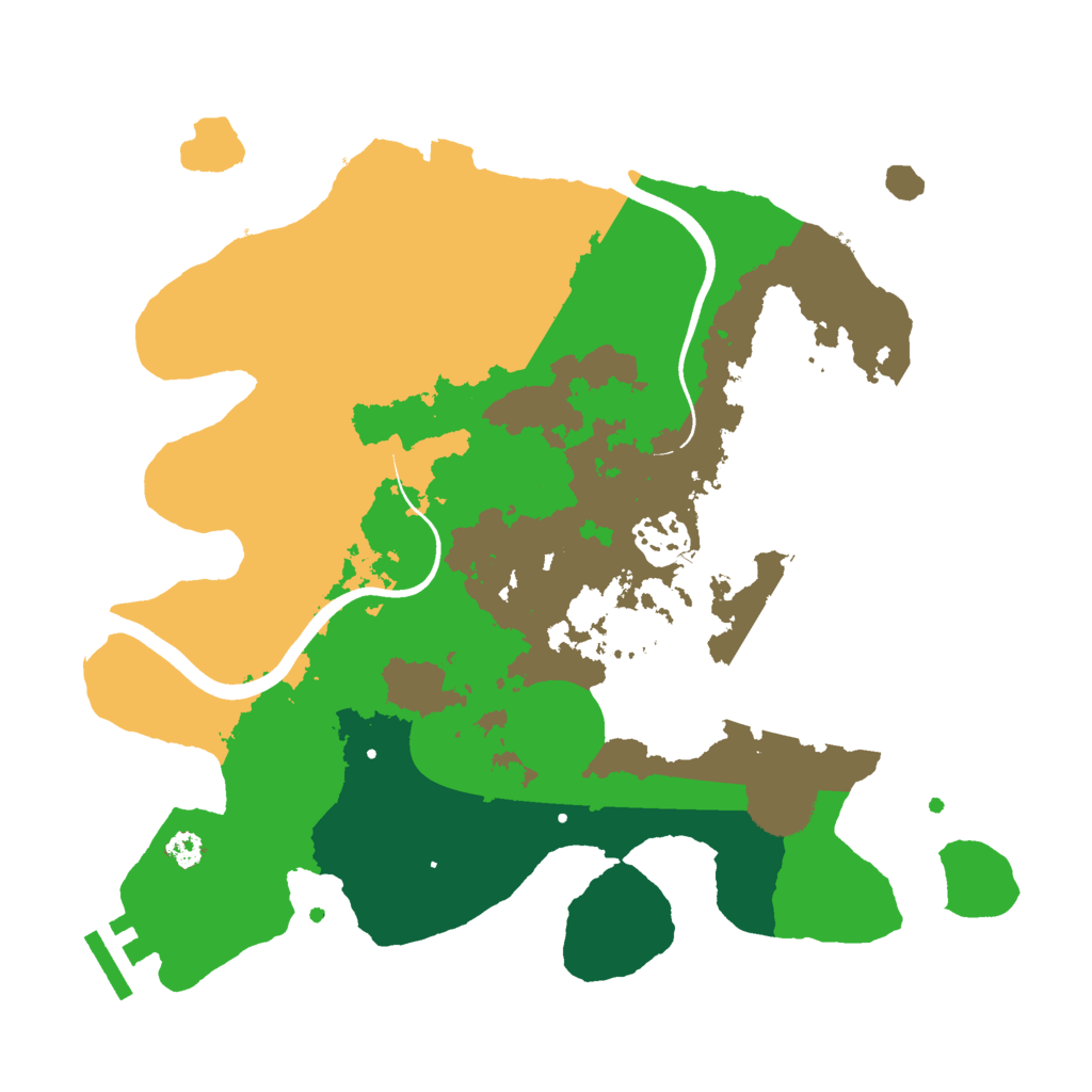 Biome Rust Map: Procedural Map, Size: 3000, Seed: 1264799568