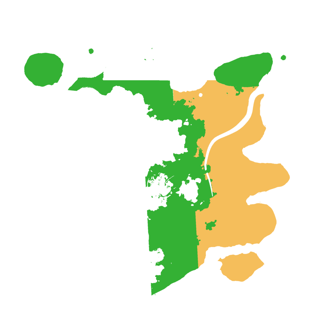 Biome Rust Map: Procedural Map, Size: 2500, Seed: 1752999987