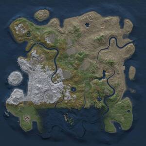 Thumbnail Rust Map: Procedural Map, Size: 4250, Seed: 1272056713, 17 Monuments