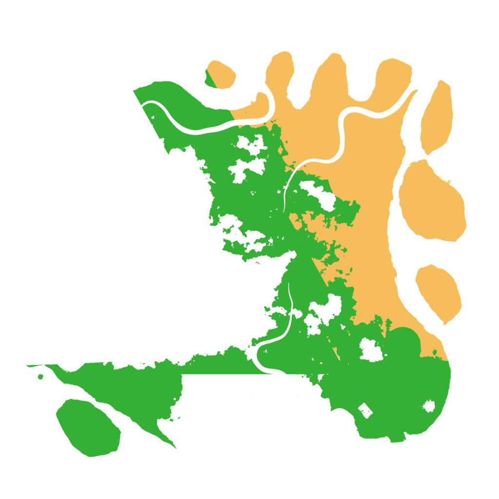Biome Rust Map: Procedural Map, Size: 3750, Seed: 50001