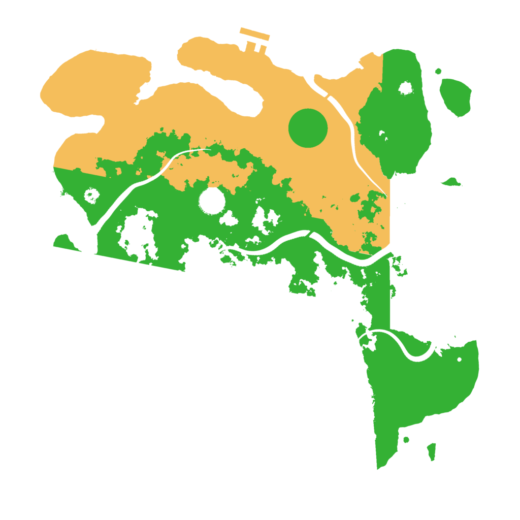 Biome Rust Map: Procedural Map, Size: 3500, Seed: 1875369254