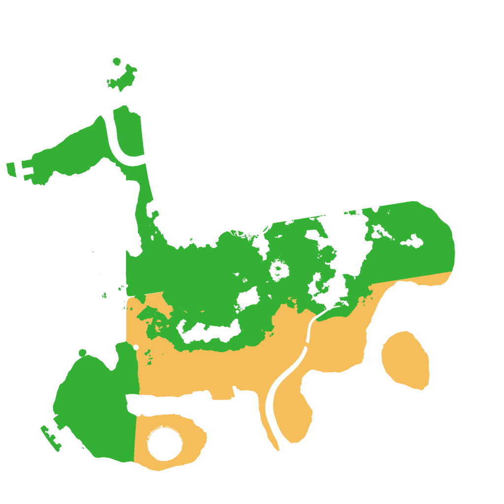 Biome Rust Map: Procedural Map, Size: 2600, Seed: 10000