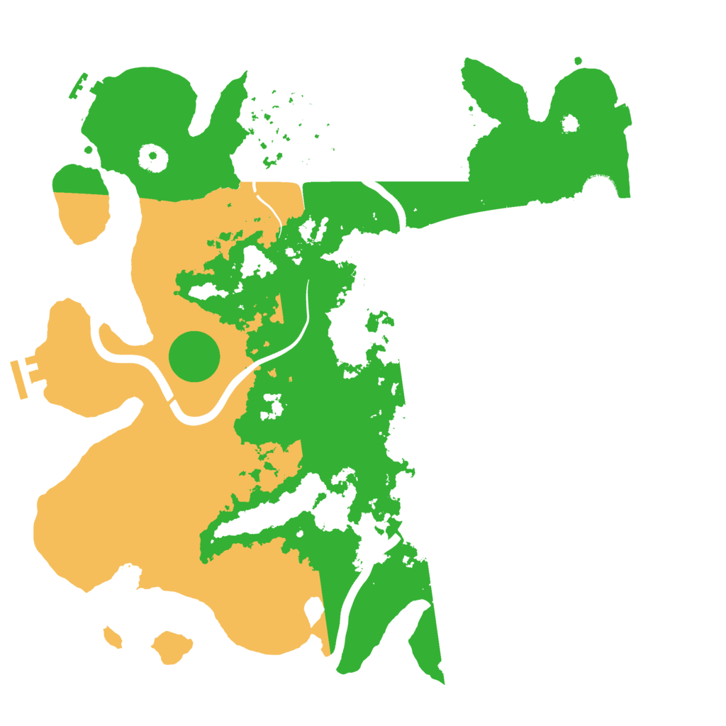 Biome Rust Map: Procedural Map, Size: 3750, Seed: 96322