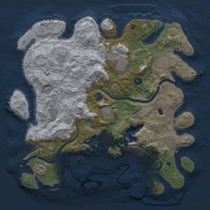 Thumbnail Rust Map: Procedural Map, Size: 4000, Seed: 692786313, 15 Monuments