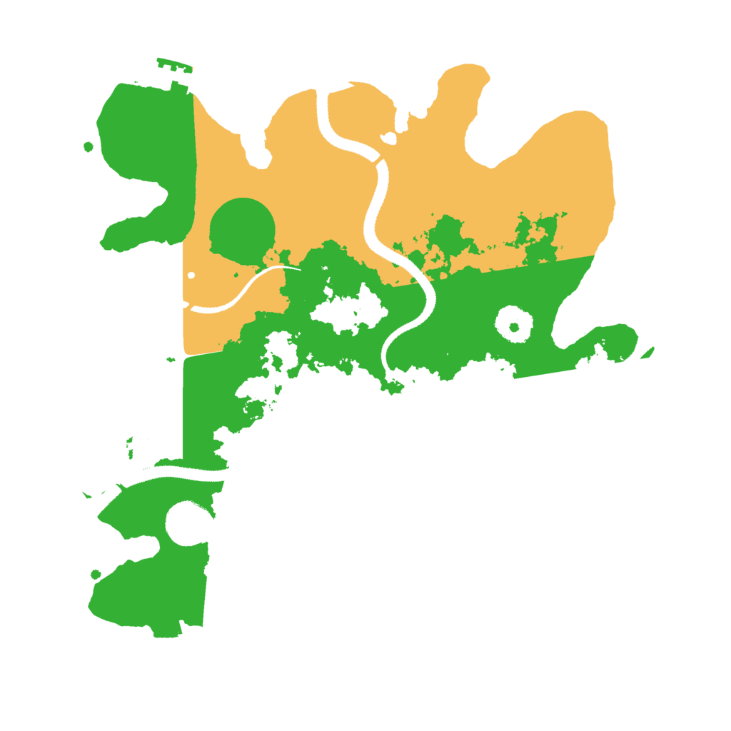 Biome Rust Map: Procedural Map, Size: 3000, Seed: 2021334417
